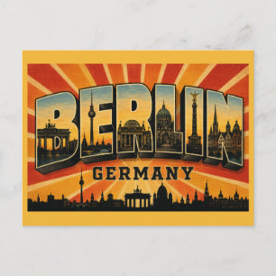 Cartão Postal Portão de Brandemburgo Berlim Alemanha