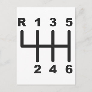 Cartão Postal Portão de Desvio de 6 Velocidades