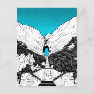 Cartão Postal Portão do Céu das Montanhas de Tianmen - CHINA