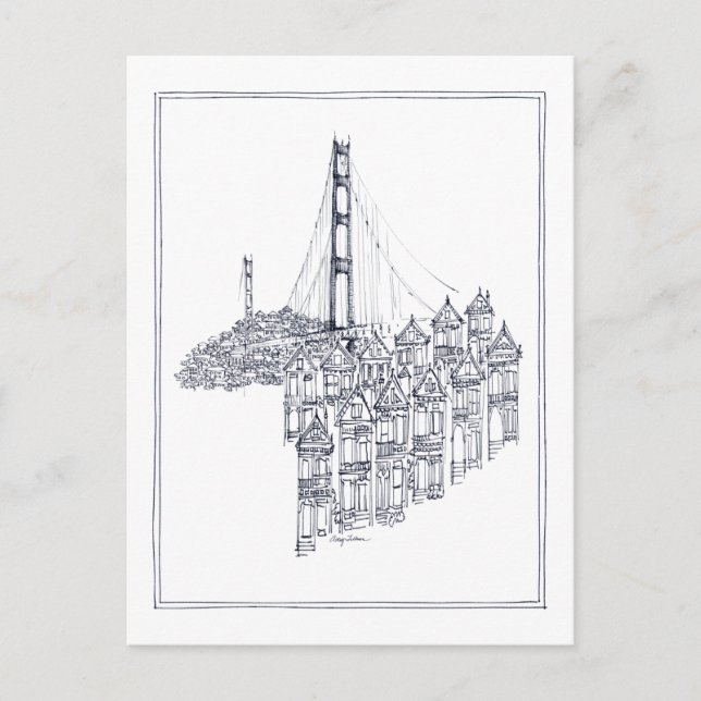 Cartão Postal Portão Dourado (Frente)