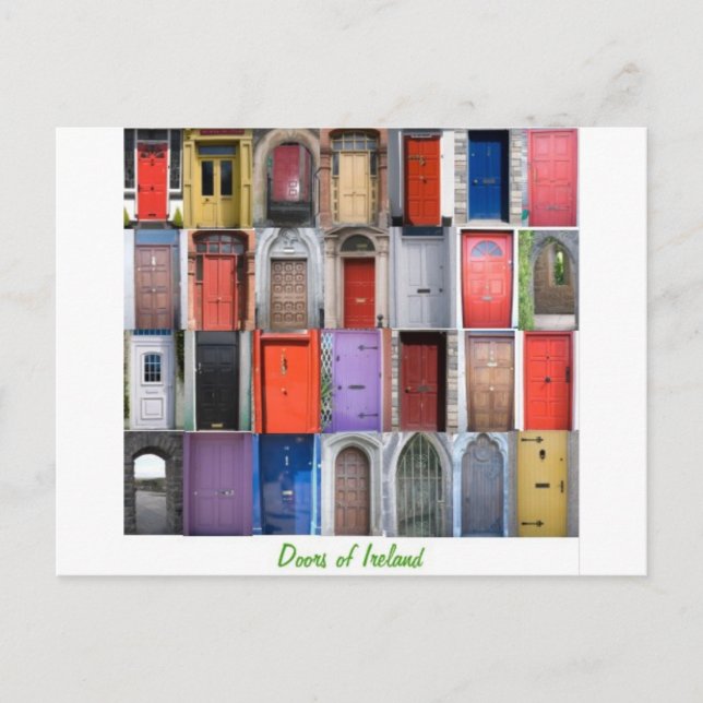 Cartão Postal portas da Irlanda (Frente)