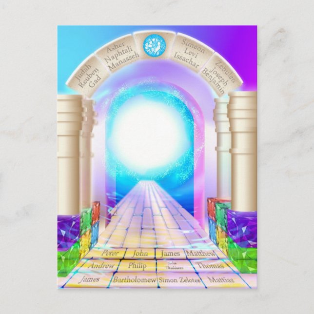 Cartão Postal Portas da pérola (Frente)