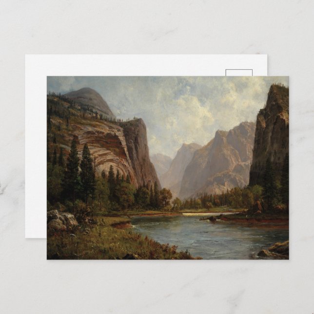 Cartão Postal Portas do Yosemite - Albert Bierstadt (Frente/Verso)