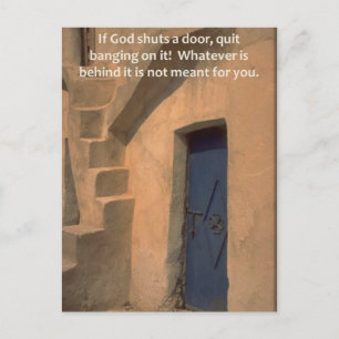 Cartão Postal Portas fechadas