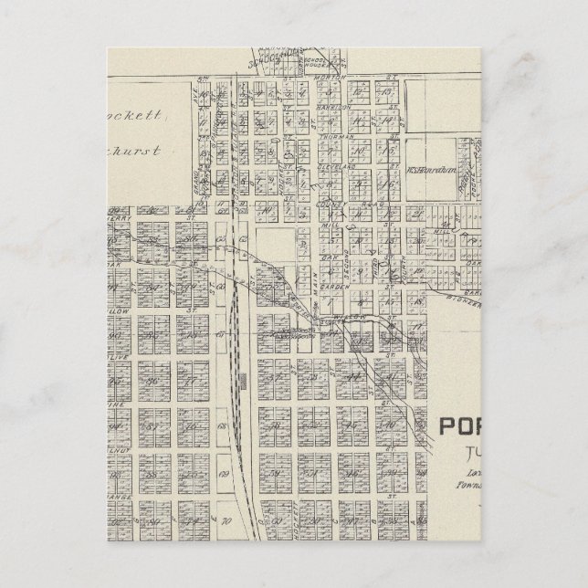 Cartão Postal Porterville (Frente)