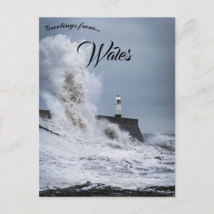 Cartão Postal Porthcawl Lighthouse Bridgend County Borough Wales