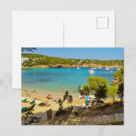 Cartão Postal Portinatx Ibiza Beach Turquoise Waters