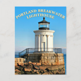 Cartão Postal Portland Breakwater Lighthouse, Cartão-postal Main