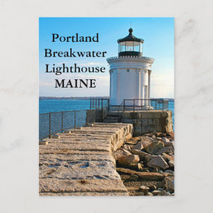 Cartão Postal Portland Breakwater Lighthouse, Cartão-postal Main