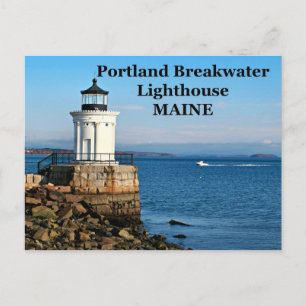 Cartão Postal Portland Breakwater Lighthouse, Cartão-postal Main