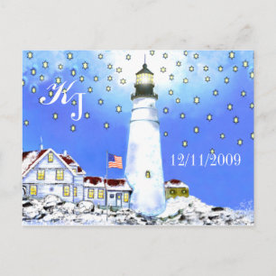 Cartão Postal Portland Head Light por Brigid O'Neill Hovey