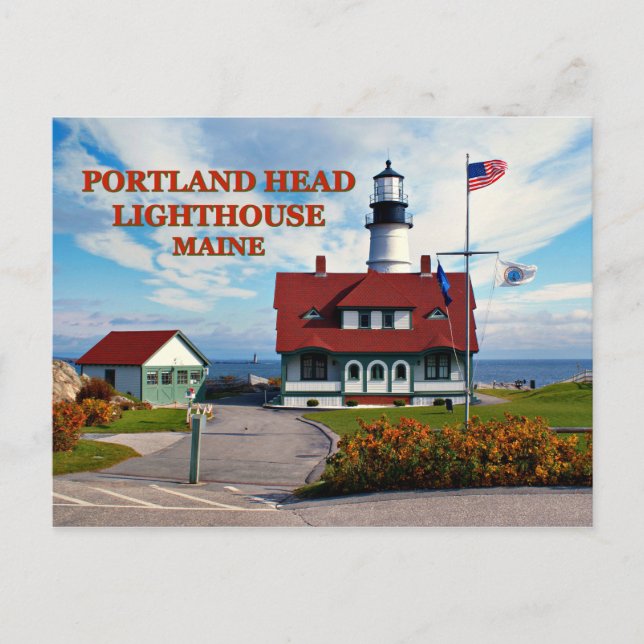 Cartão Postal Portland Head Lighthouse, Maine Postcard (Frente)