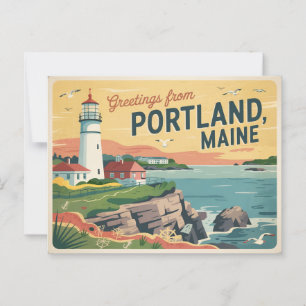 Cartão postal Portland Maine