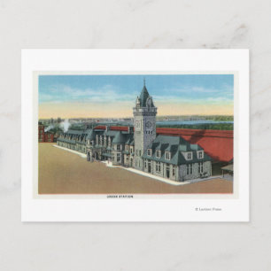 Cartão Postal Portland, MaineExterior View da Estação da Uniã