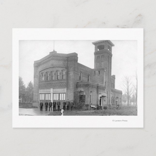 Cartão Postal Portland, OR Fire Station View e Tower (Frente)