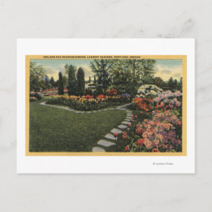 Cartão Postal Portland, Oregon - Azaleas e Rhododendrons