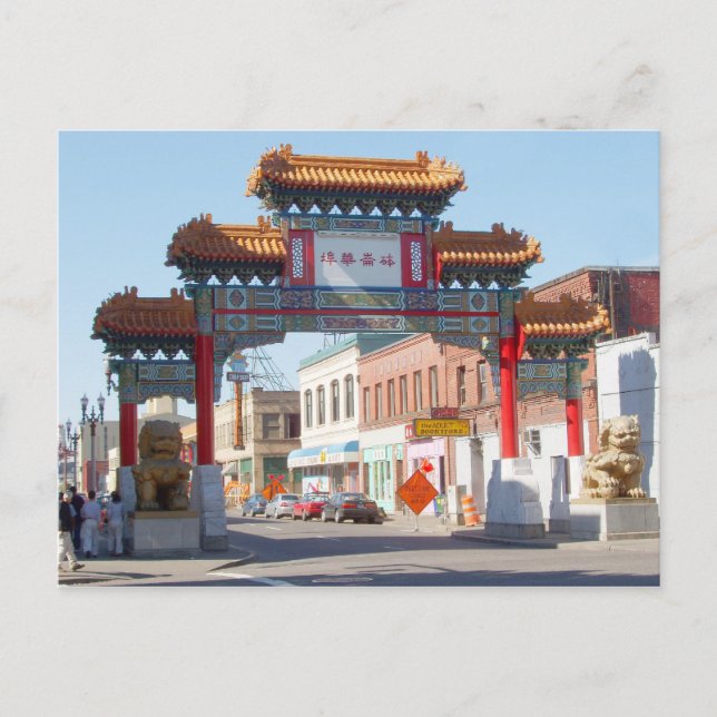Cartão Postal Portland Oregon Chinatown Gate Postcard (Frente)