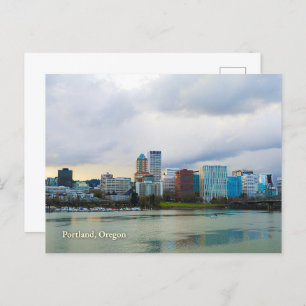 Cartão Postal Portland, Oregon Postcard City Skyline