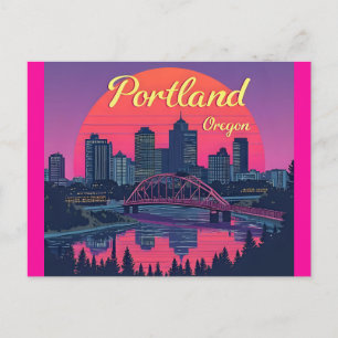 Cartão Postal Portland Oregon Skyline