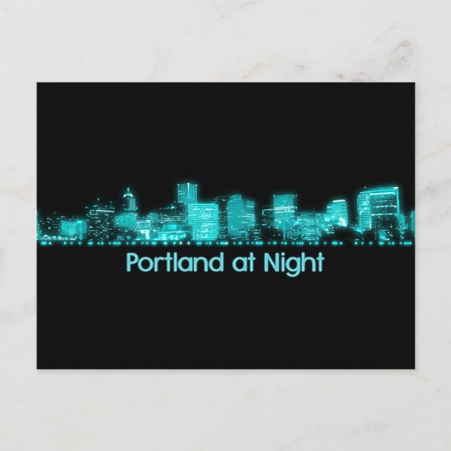 Cartão Postal Portland Skyline (Frente)
