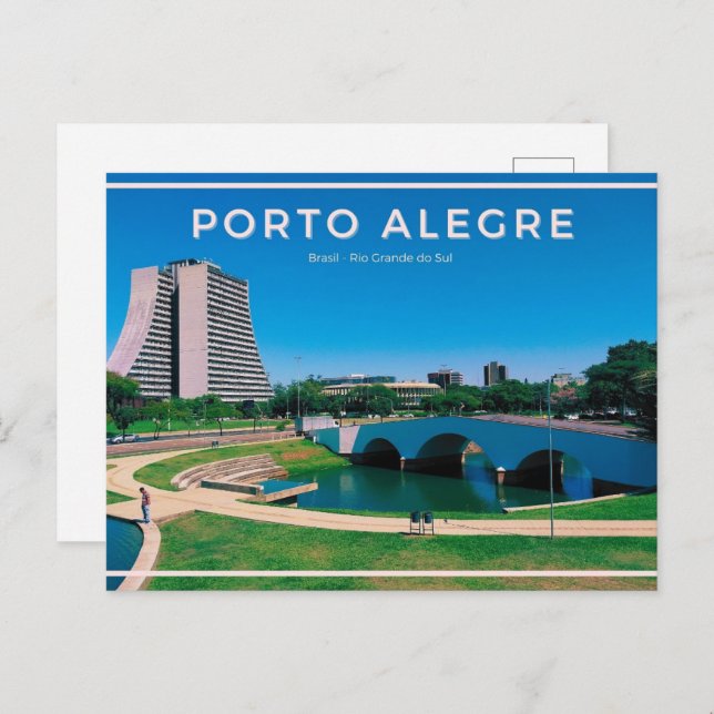 Cartão Postal Porto Alegre (Frente/Verso)