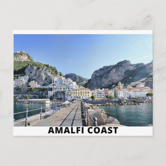 Cartão Postal Porto costeiro Amalfi (Costa Amalfi) (Frente)