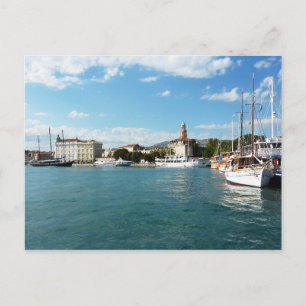 Cartão Postal Porto da cidade de Split - Dalmácia, Croácia