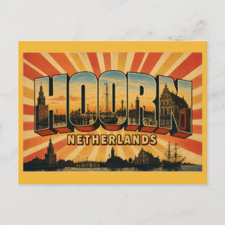 Cartão Postal Porto da Idade de Ouro de Hoorn, Países Baixos