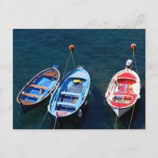 Cartão Postal Porto de Boats Riomaggiore