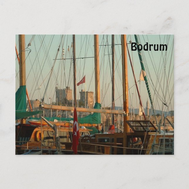 Cartão Postal Porto de Bodrum (Frente)