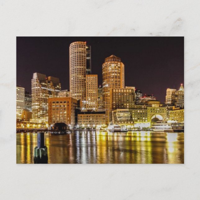 Cartão Postal Porto de Boston (Frente)