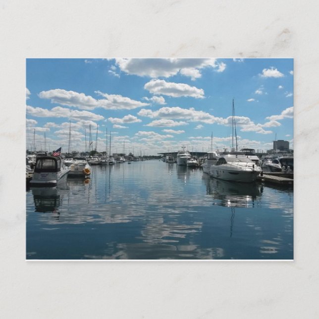 Cartão Postal Porto de Burnham - Chicago (Frente)