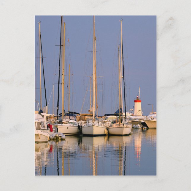 Cartão Postal Porto de Hyères les Palmiers (Frente)