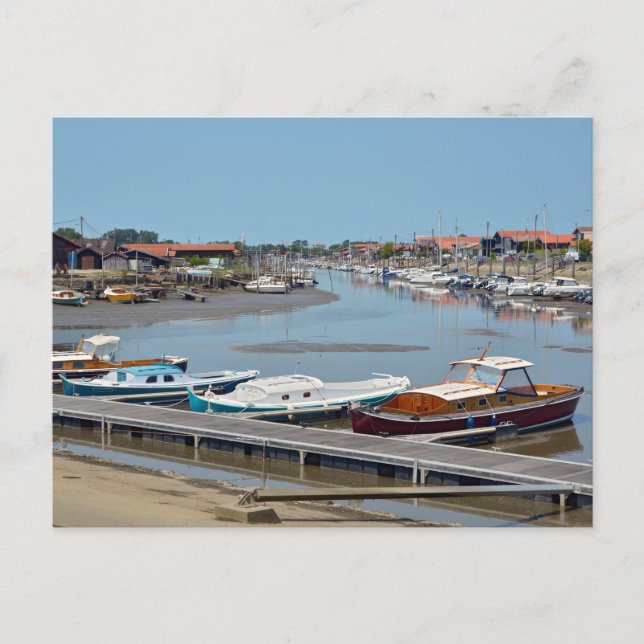 Cartão Postal Porto de La Teste de Buch, França (Frente)