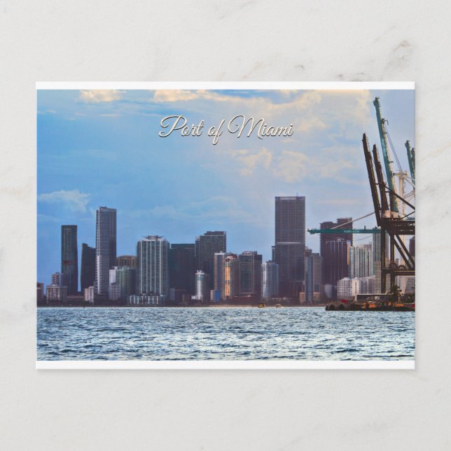 Cartão Postal Porto de Miami (Frente)
