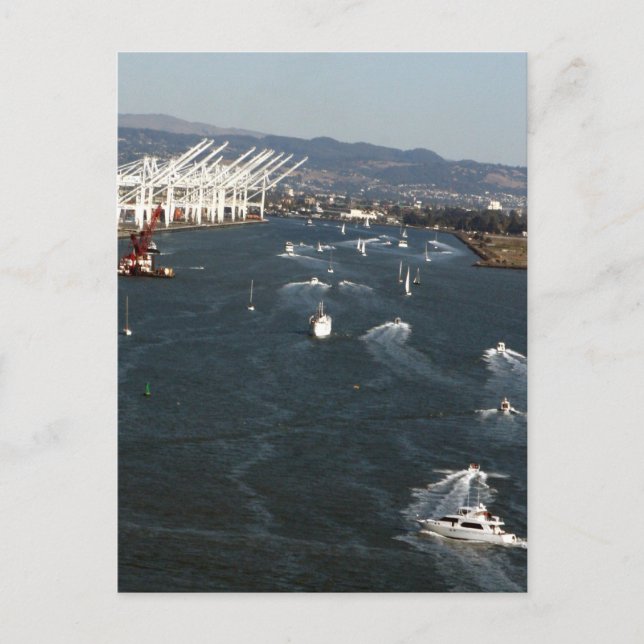 Cartão Postal Porto de Oakland (Frente)