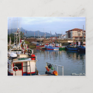 Cartão Postal Porto de pesca Basco