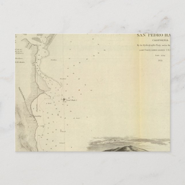 Cartão Postal Porto de San Pedro, Calif (Frente)