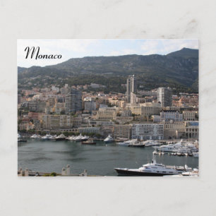 Cartão Postal porto do Mónaco