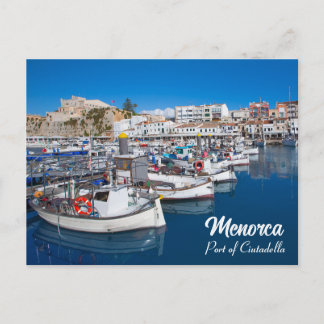 Cartão Postal Porto Elegante Menorca de Ciutadella