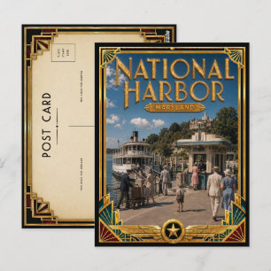 Cartão Postal Porto Maravilhoso de National Harbor Maryland em A