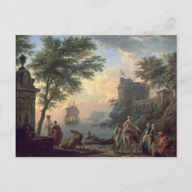 Cartão Postal Porto marítimo, 1763 (Frente)