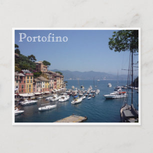 Cartão Postal porto portofino itália