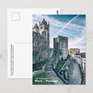 Cartão Postal Porto, Portugal Catedral e Câmara Municipal Antiga