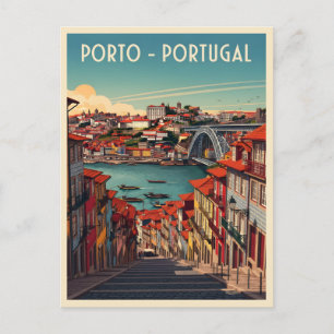 Cartão Postal Porto, Portugal - Cidade e Rio