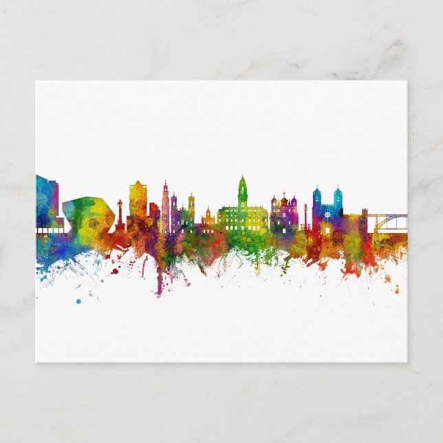 Cartão Postal Porto Portugal Skyline (Frente)