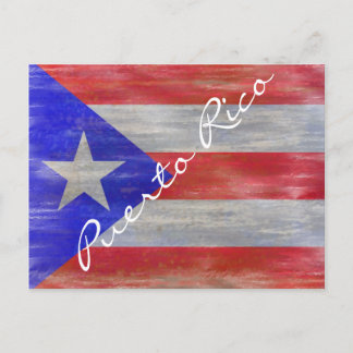 Cartão Postal Porto Rico angustia bandeira porto-riquenha