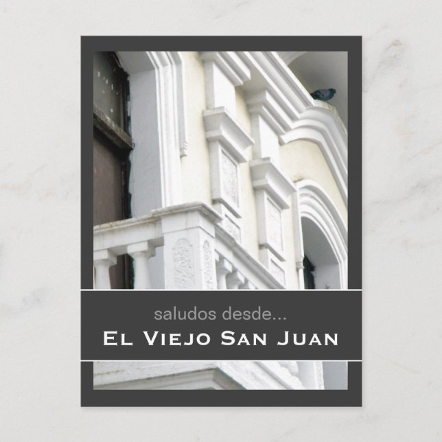 Cartão Postal Porto Rico Arquitettura Española (Frente)