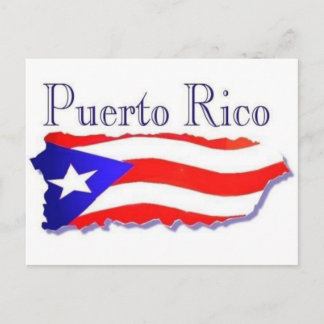 Cartão Postal Porto Rico Flag Boricua