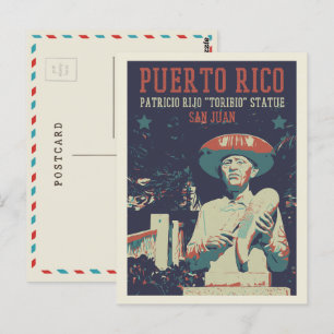 Cartão Postal Porto Rico, San Juan, Patricio Rijo Toribio Postc